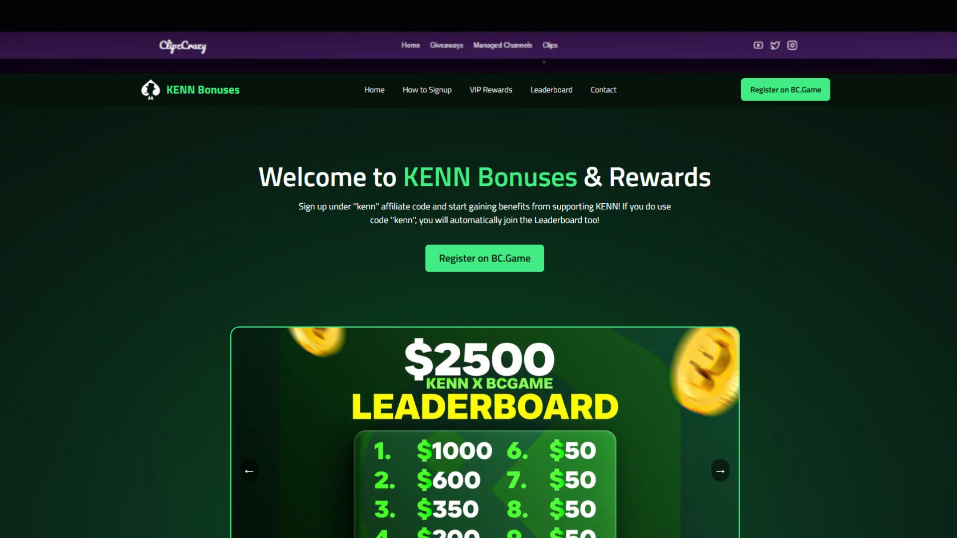 KENN Bonuses
